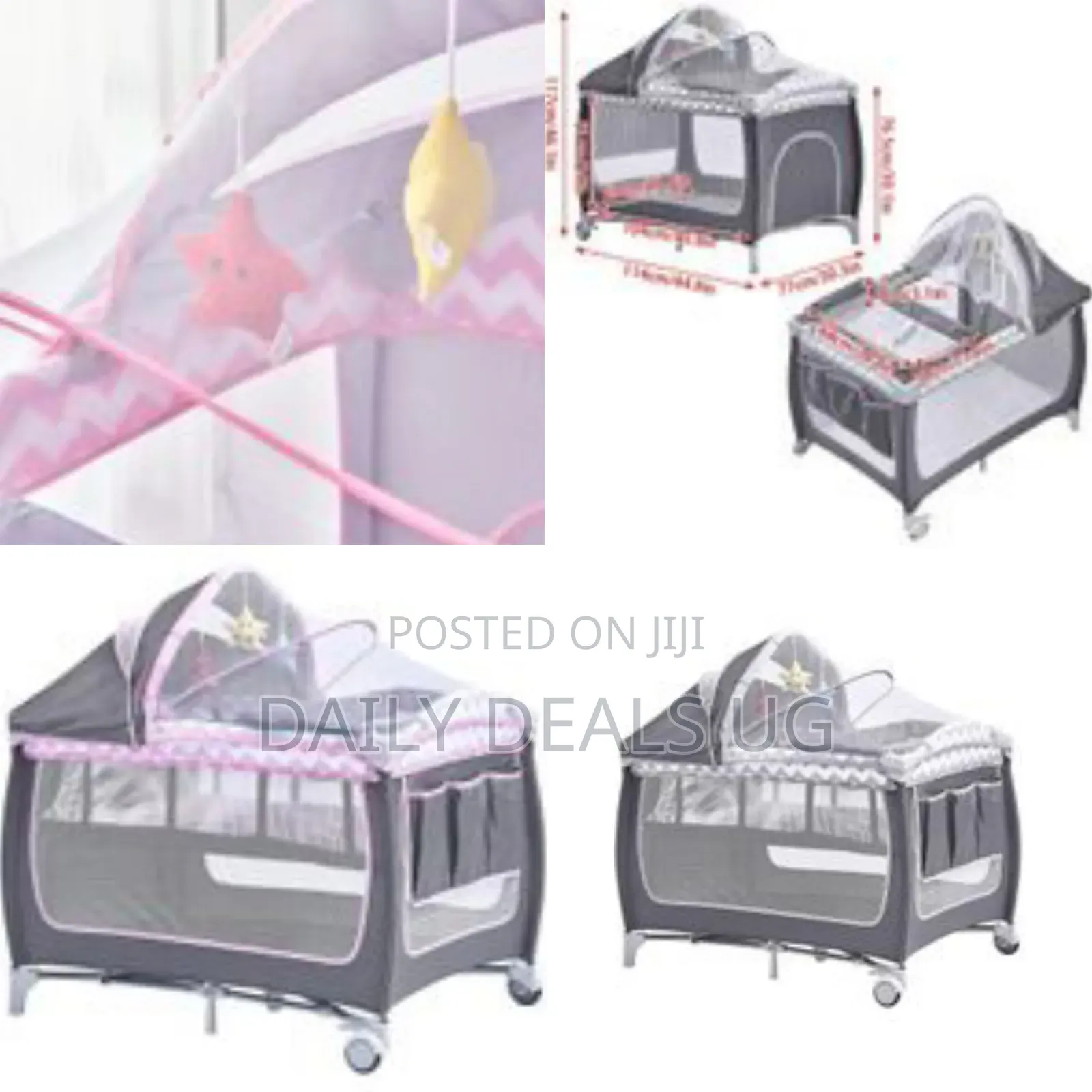 Travel Bed for Baby, Portable Baby Playpen With Entryway
