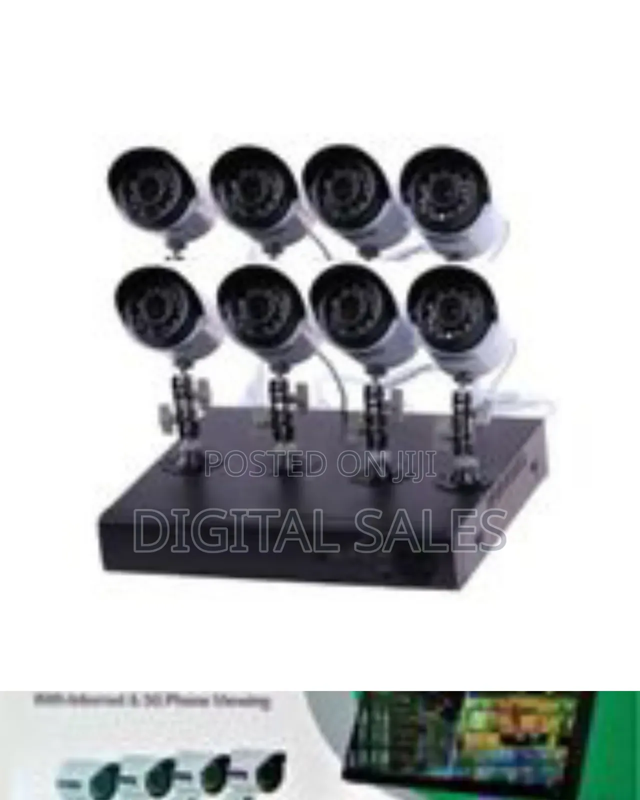 Ahd 8-Channel Home Recording CCTV Security System W
