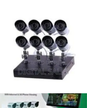 Ahd 8-Channel Home Recording CCTV Security System W
