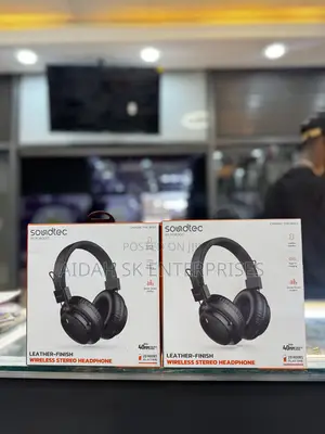 Porodo Soundtec Leather-Finish Wireless Stereo Headphone