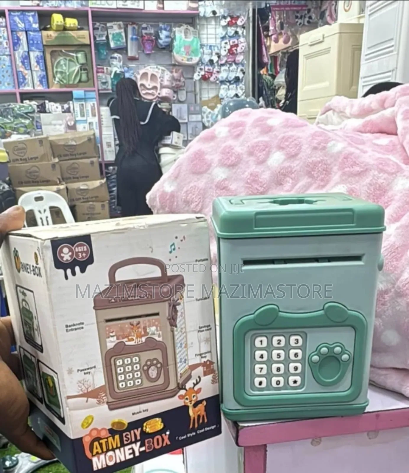 Atm Kids Piggy Saving Bank With Electronic Lock Piggy Bank
