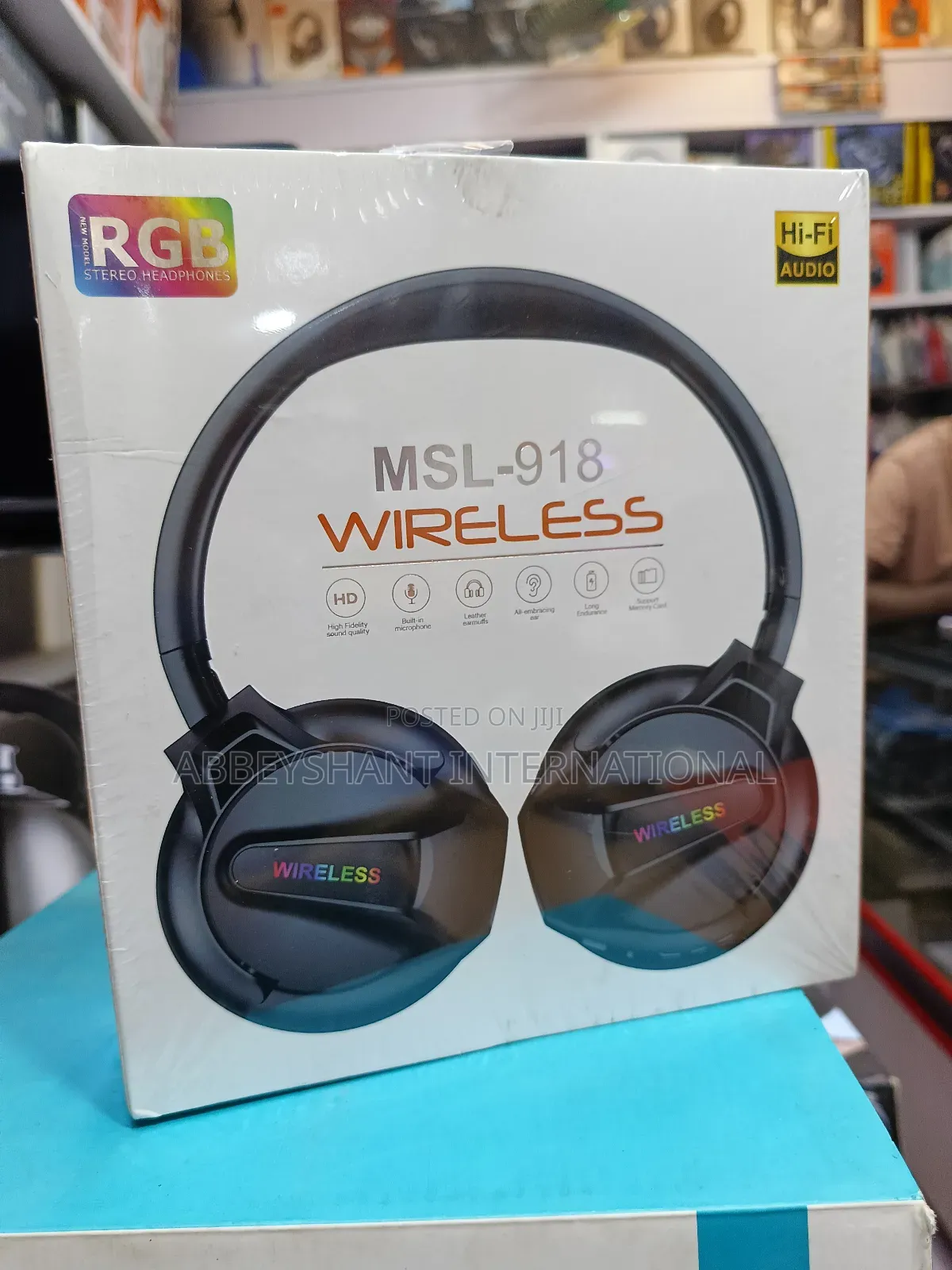Bass Headphones RGB Wireless Headphones.