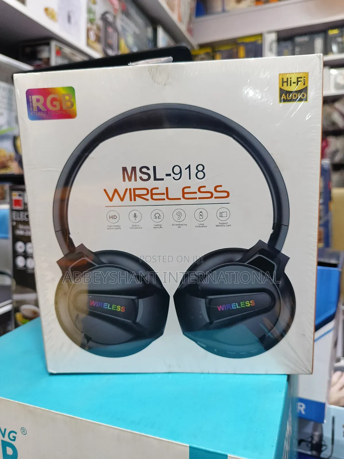 Bass Headphones RGB Wireless Headphones.