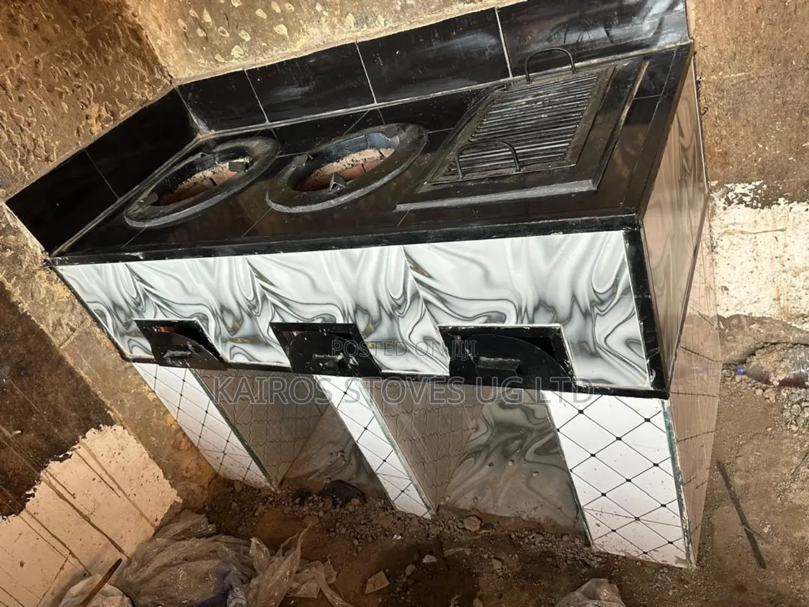 Energy Saving Raised Cooking Stove for Firewood and Charcoal