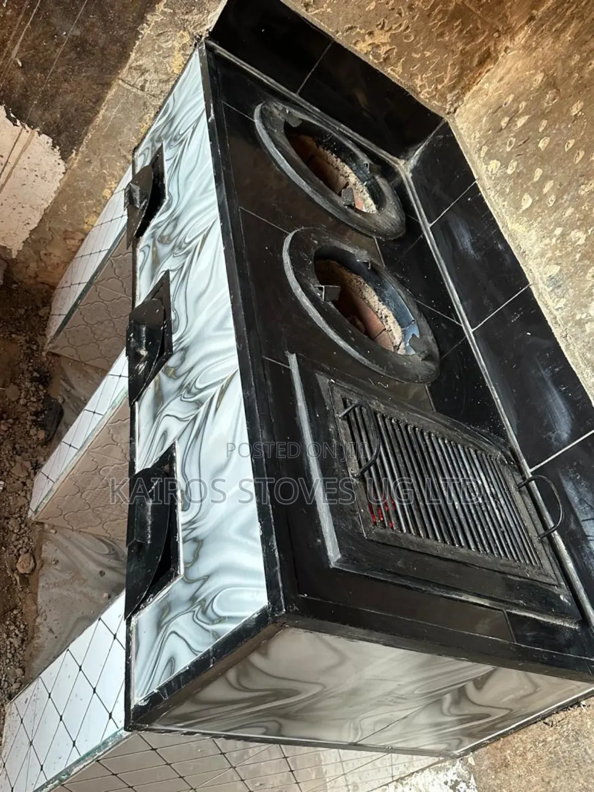 Energy Saving Raised Cooking Stove for Firewood and Charcoal