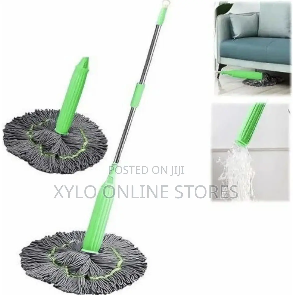 Self Wringing Dehydrated 2 in 1 Mop Green