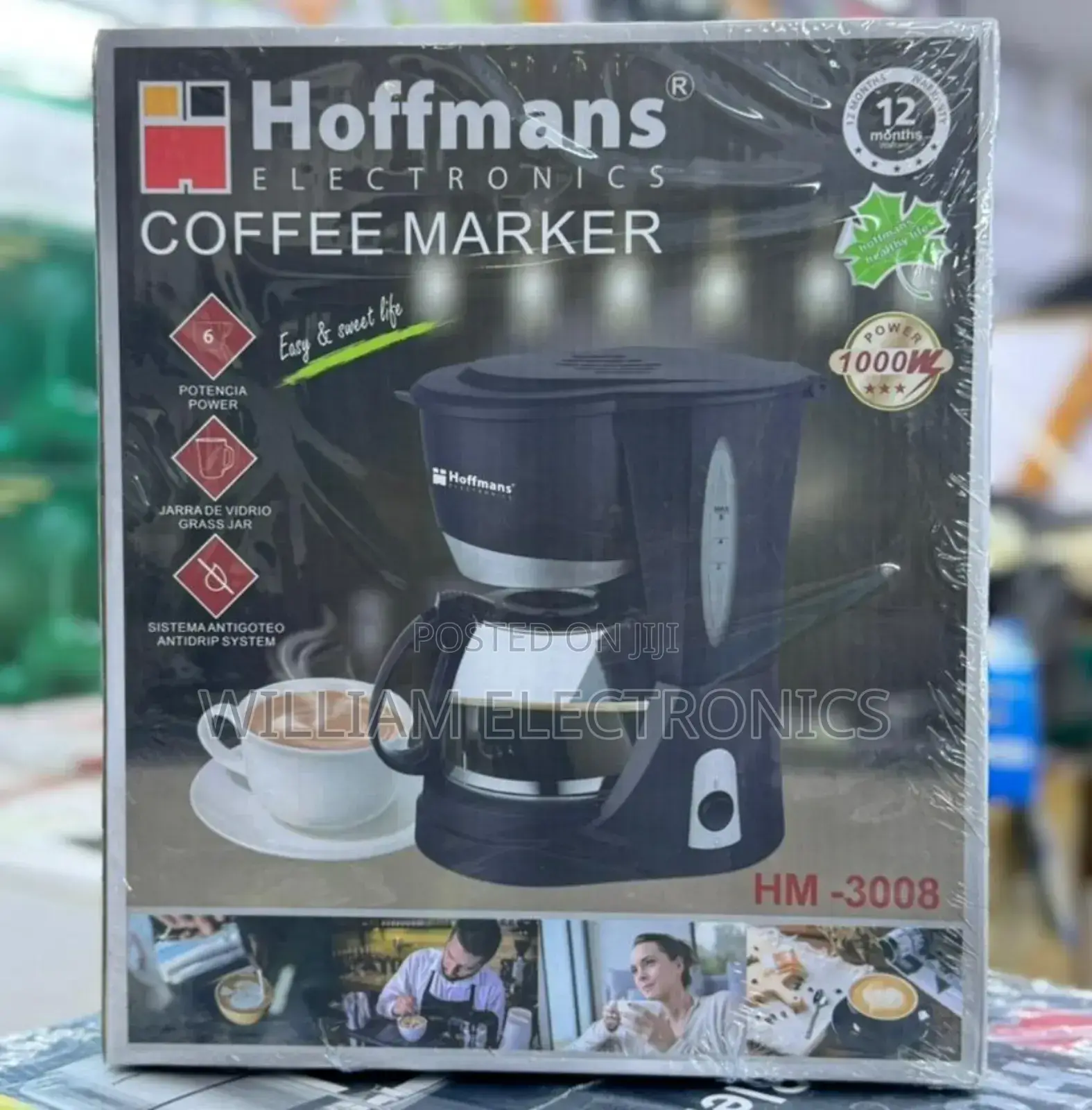 Hoffmans Coffee Maker Hm-3008