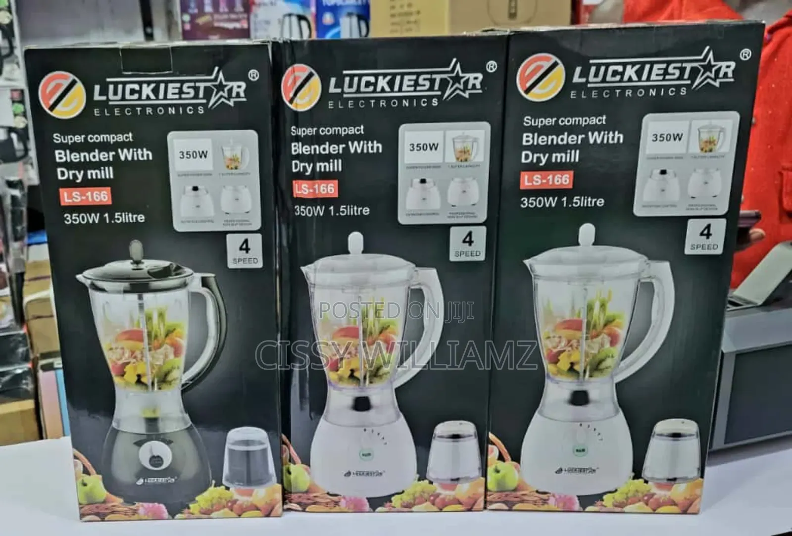 Luckie Star Blender Electric Blender With Dry Mill