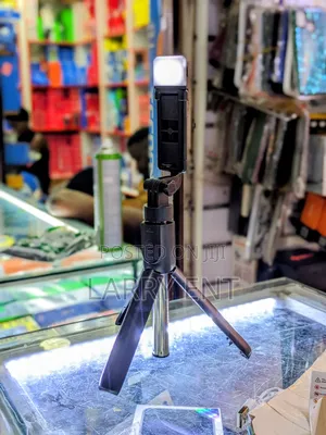 Heavy-Duty Selfie Stick Tripod for Travel W/ Wireless Remote Light