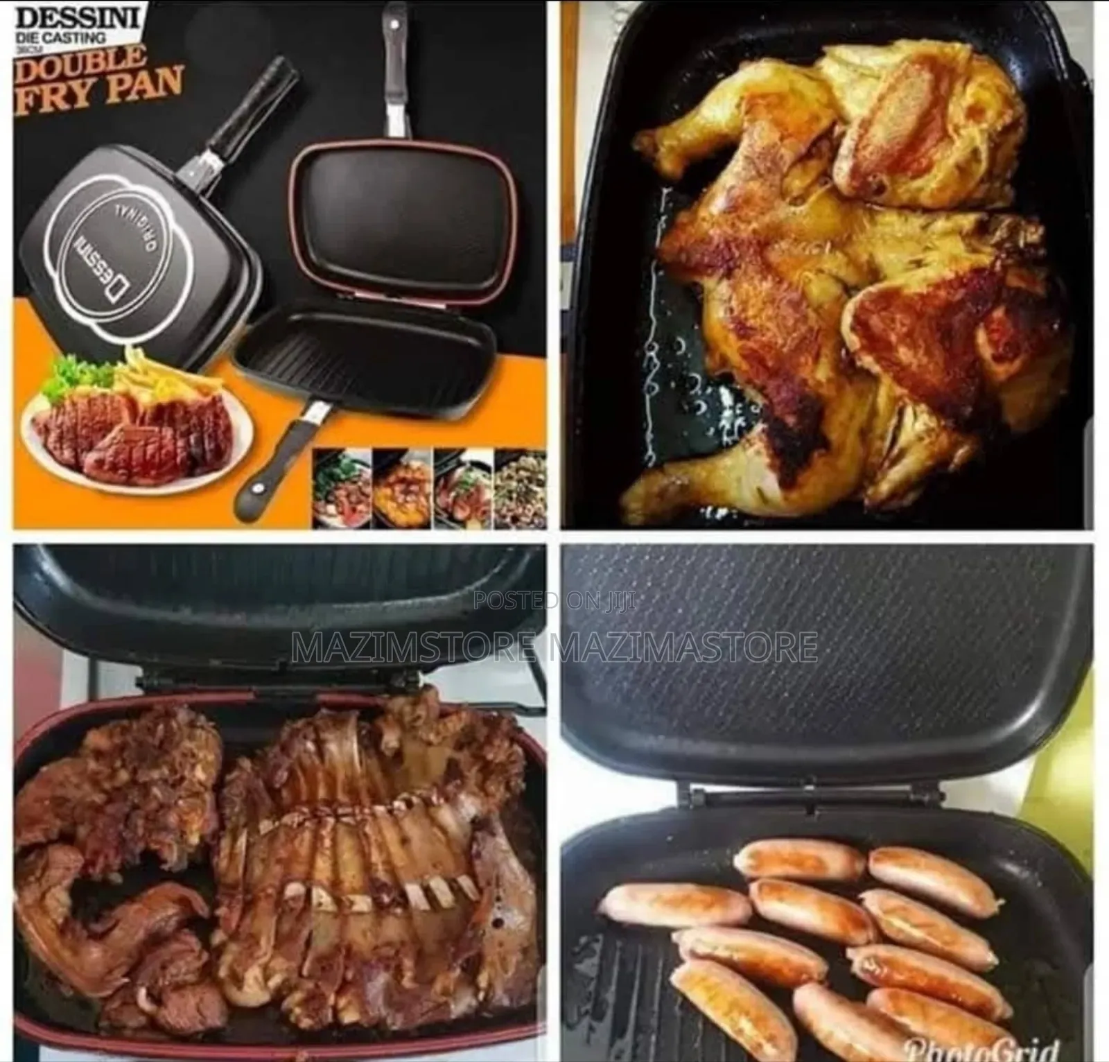 Double Sided Non-Stick Grill Pan 36cm