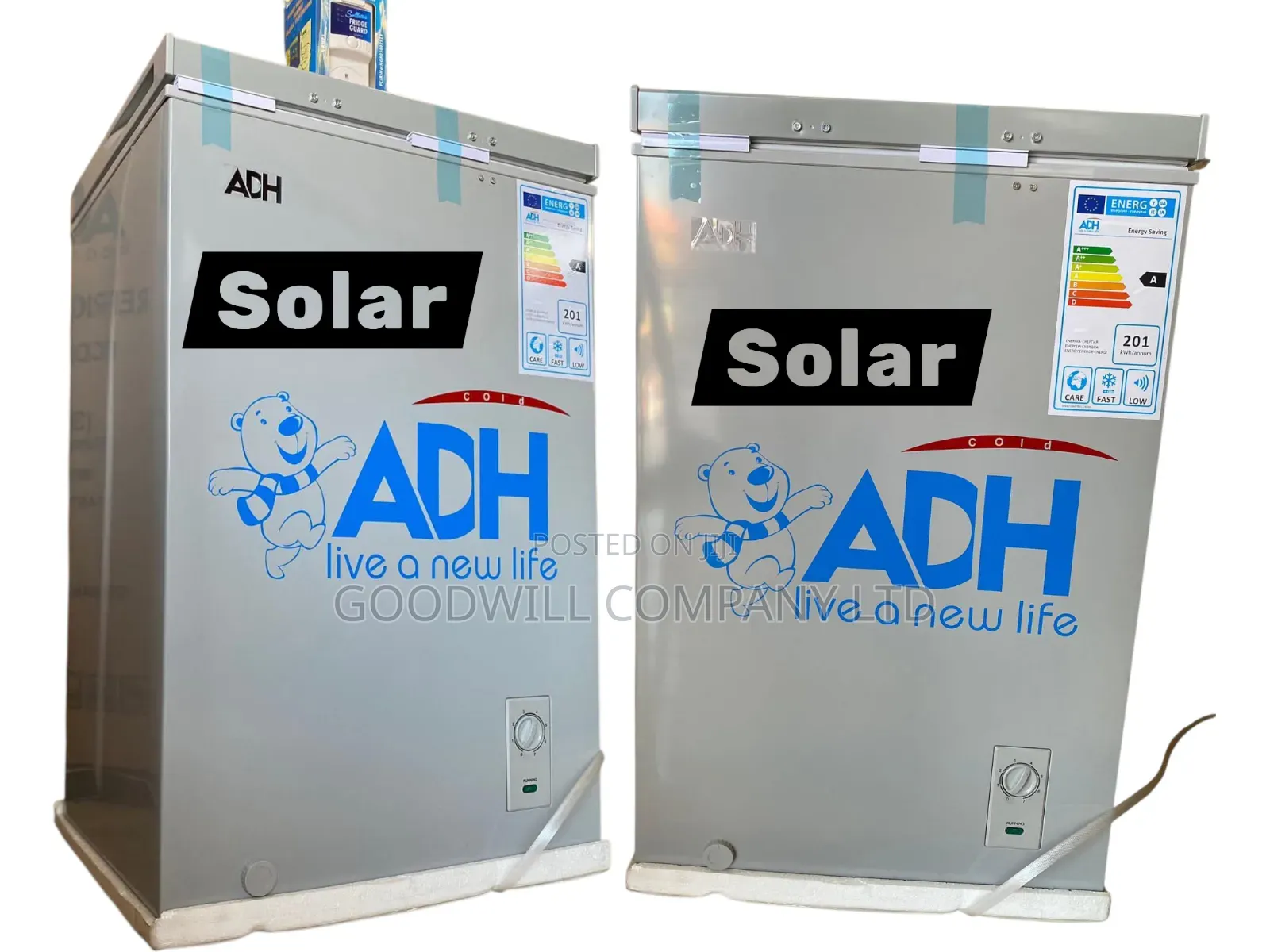 150 Liters Adh Solar Chest Deep Freezer Model401040