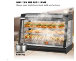 65*45*68cm Countertop Food Warmer Display Case 3 Shelf