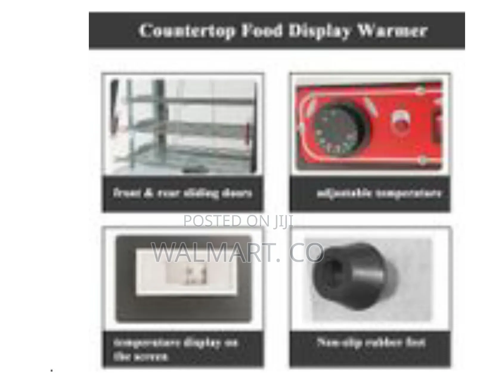 65*45*68cm Countertop Food Warmer Display Case 3 Shelf
