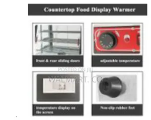 65*45*68cm Countertop Food Warmer Display Case 3 Shelf