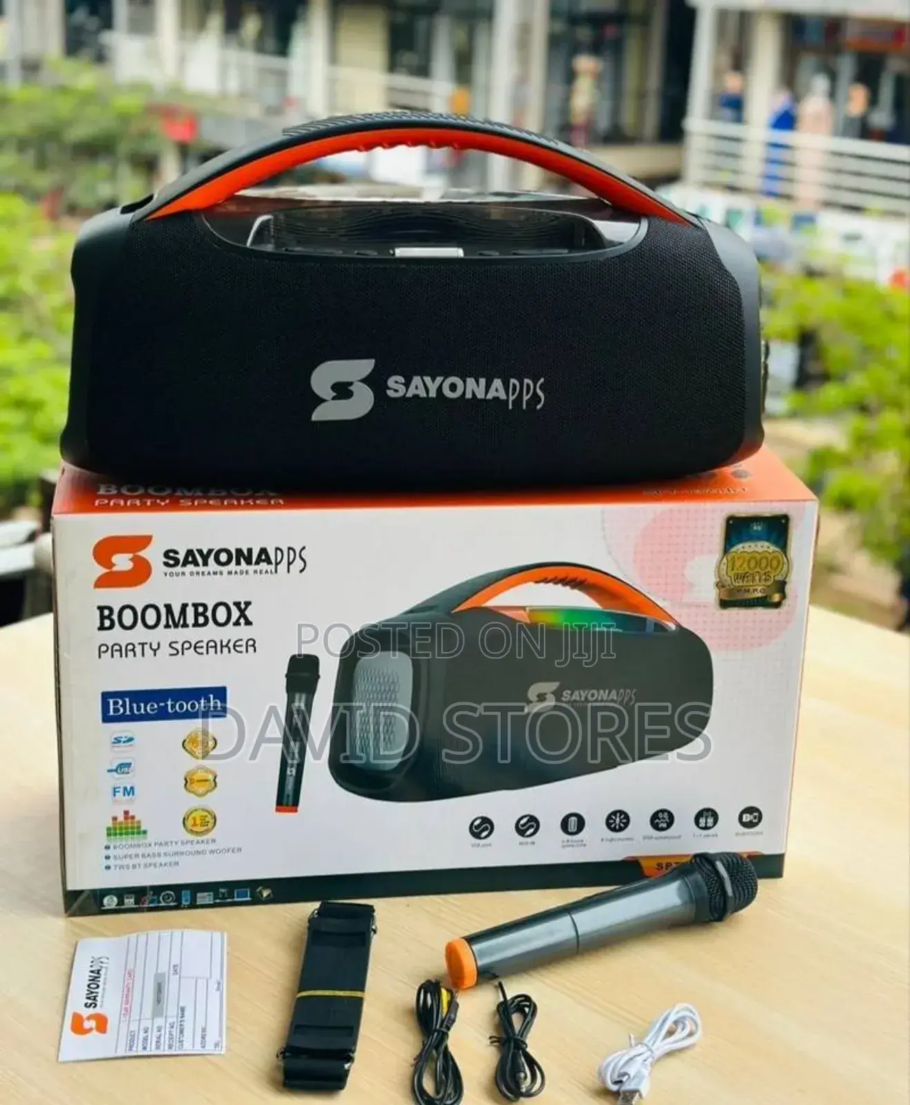 Sayona Boombox Party Speaker 12000w