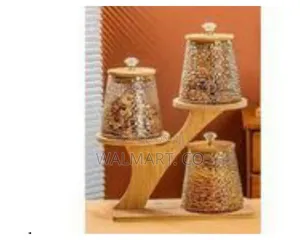 3 PCS Round Air Tight Food Storage Canister Set