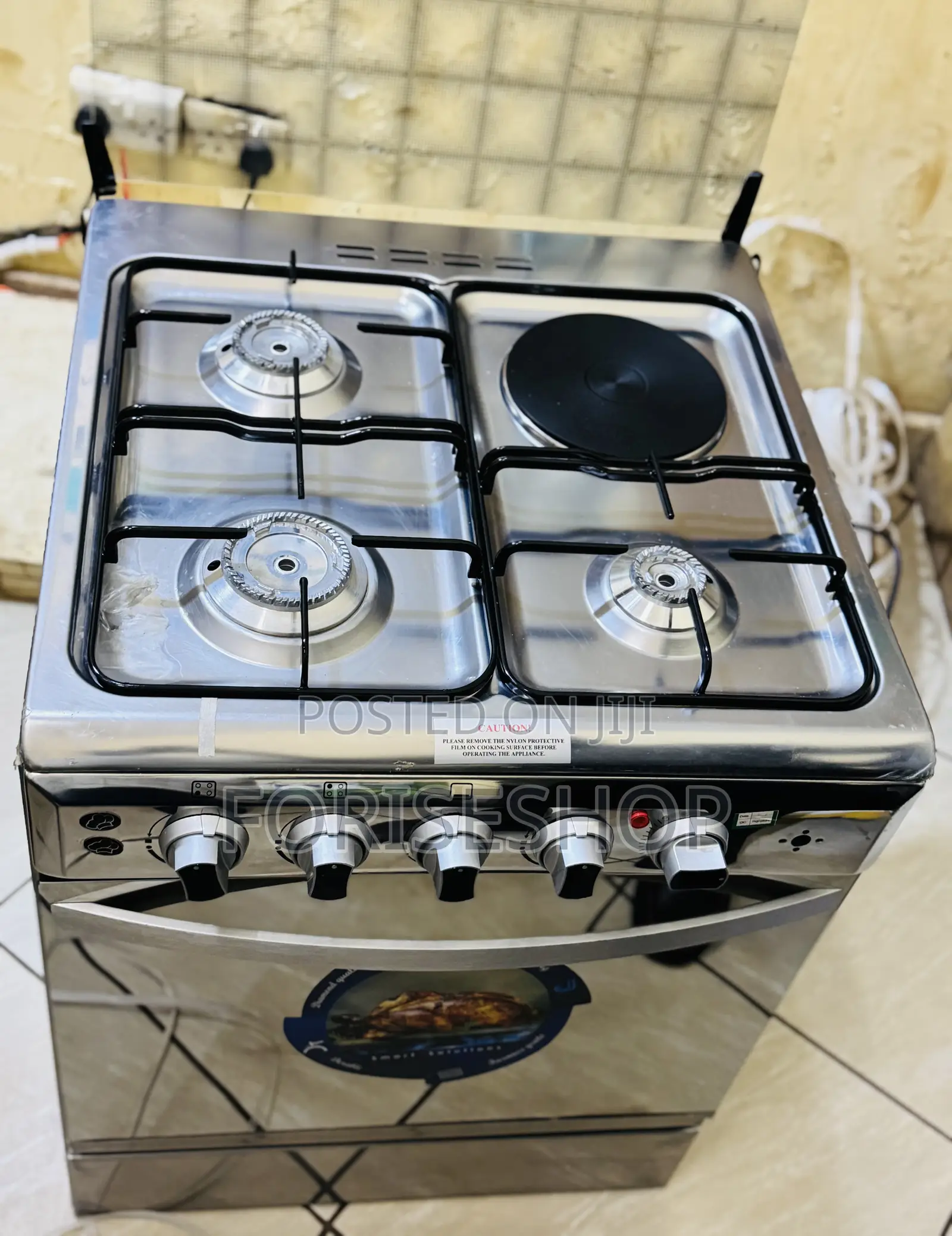 Ambassador Cooker 3gas 1electric (60*60)Cm