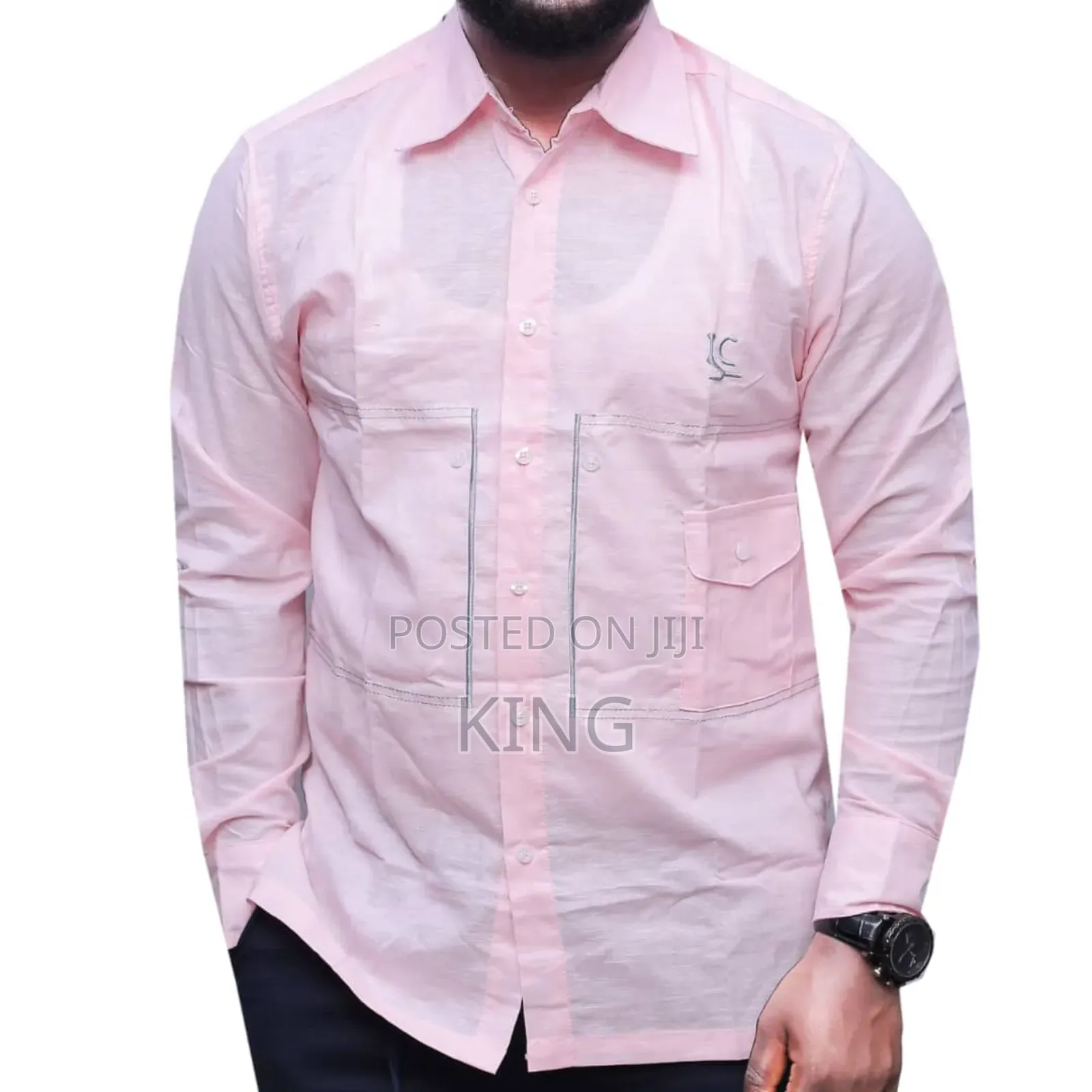 Colourful Kitengi Linen Shirt