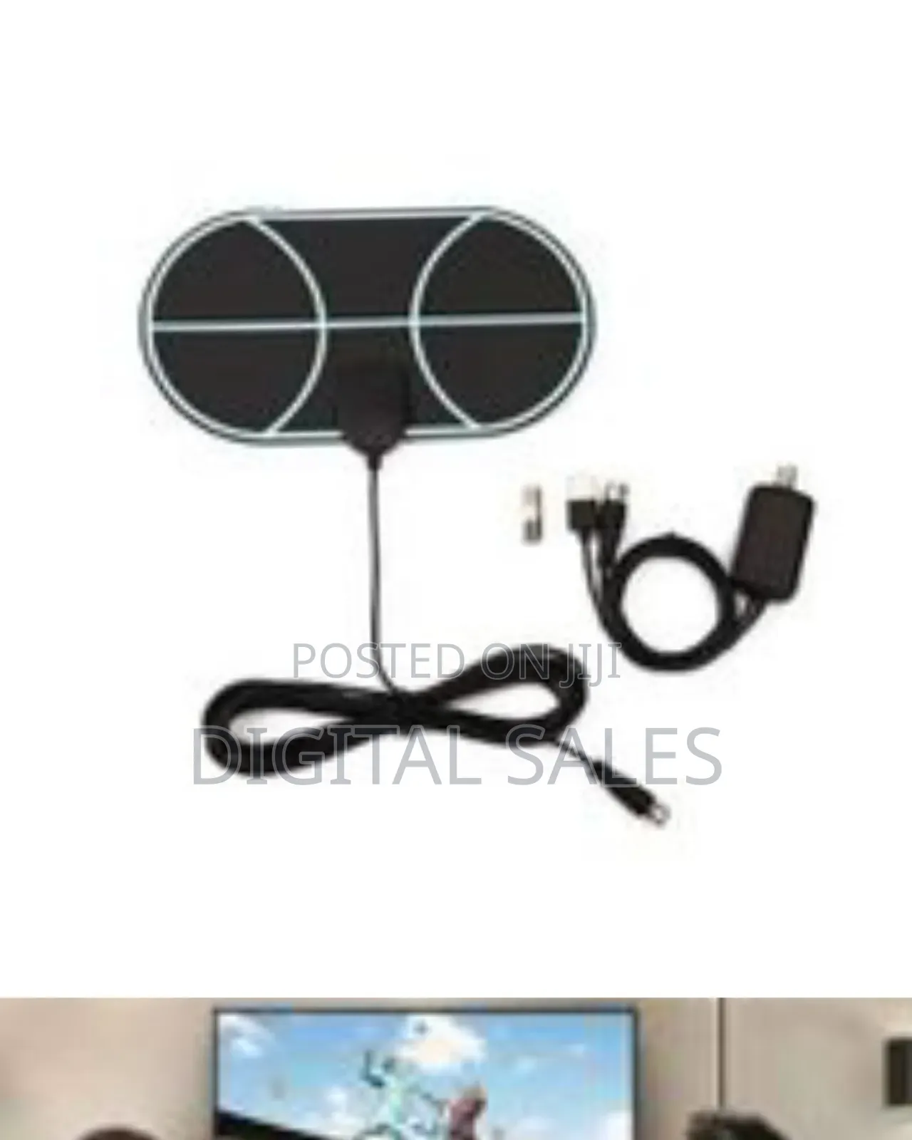 Indoor Tv Antenna, Digital Indoor Hd Tv Antenna With Signal Amplifier