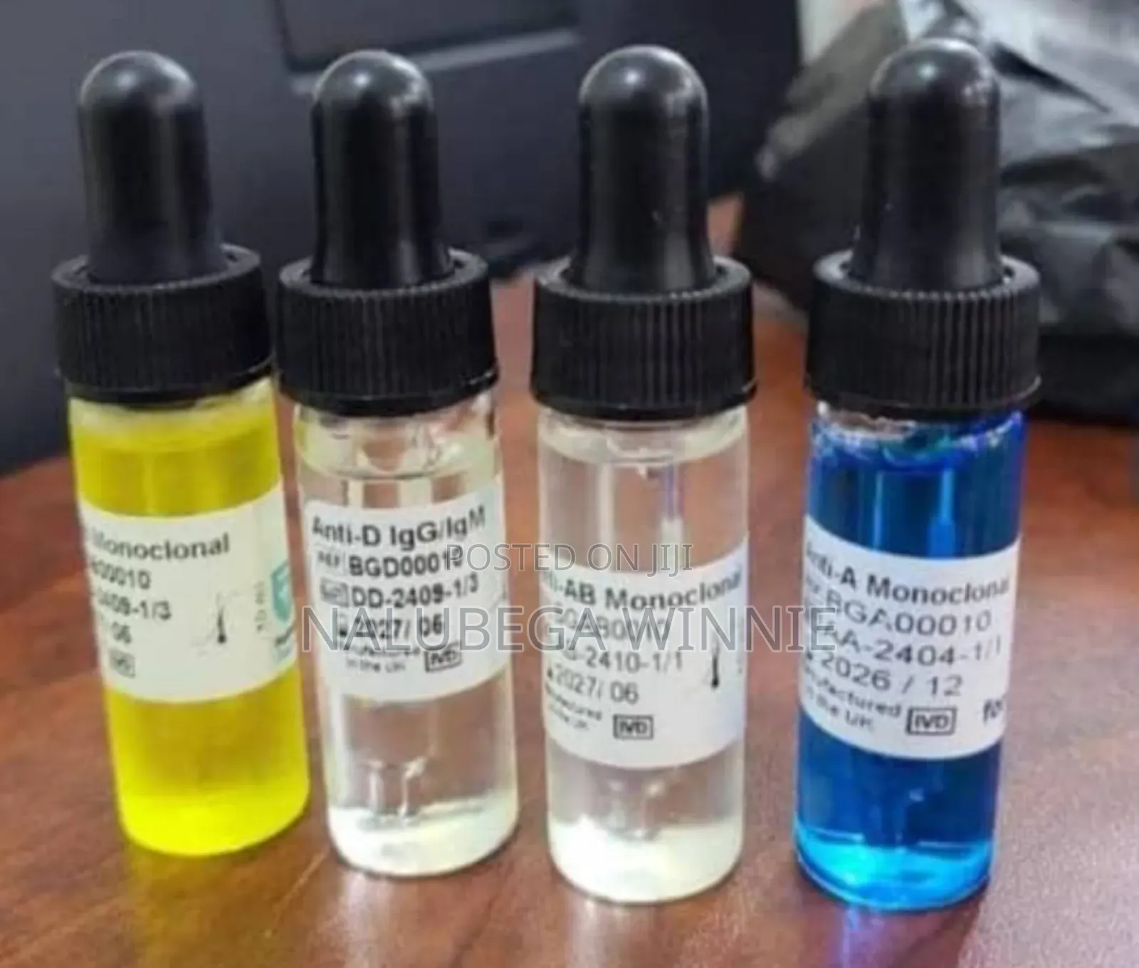 Aset of Blood Grouping Antiseras/ Reagents
