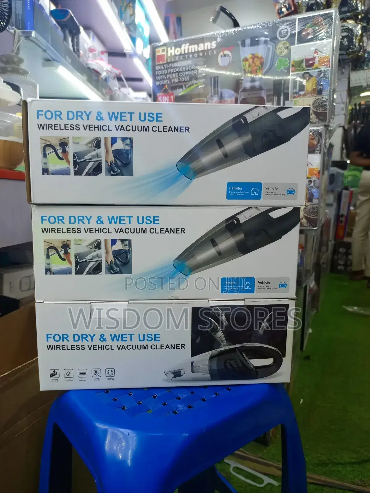 Wireless Vehicle Vacuum Cleaner.