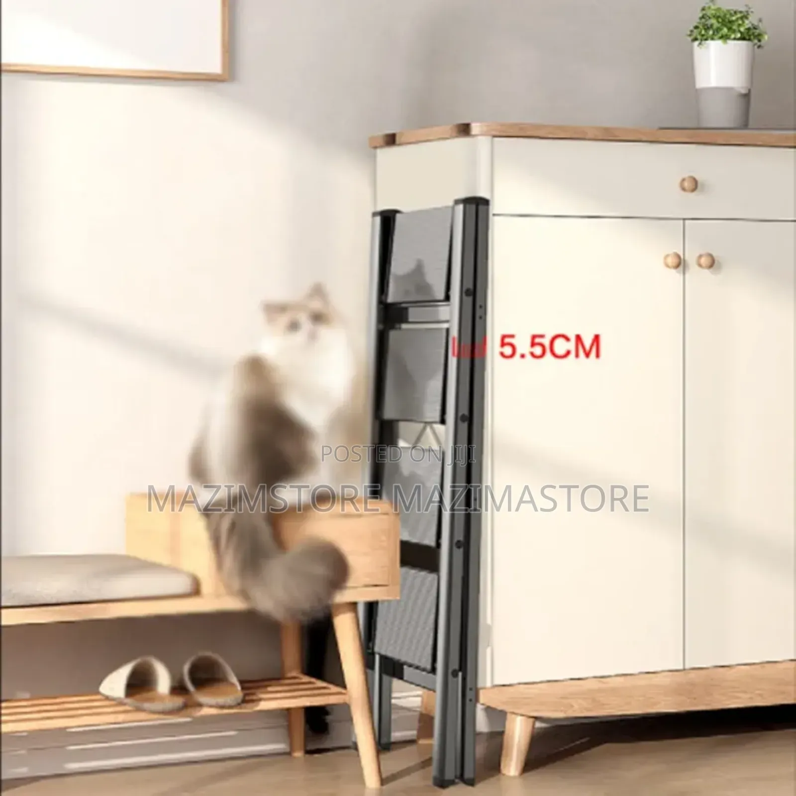 Portable Steel 3-Steps Foldable Ladder