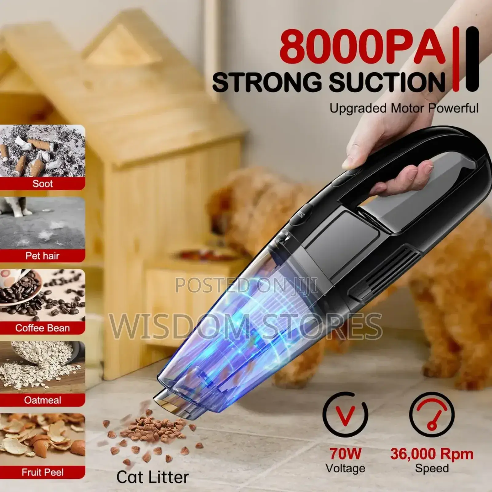 Cordless Rechargeable Handheld Car Vacuum Cleaner