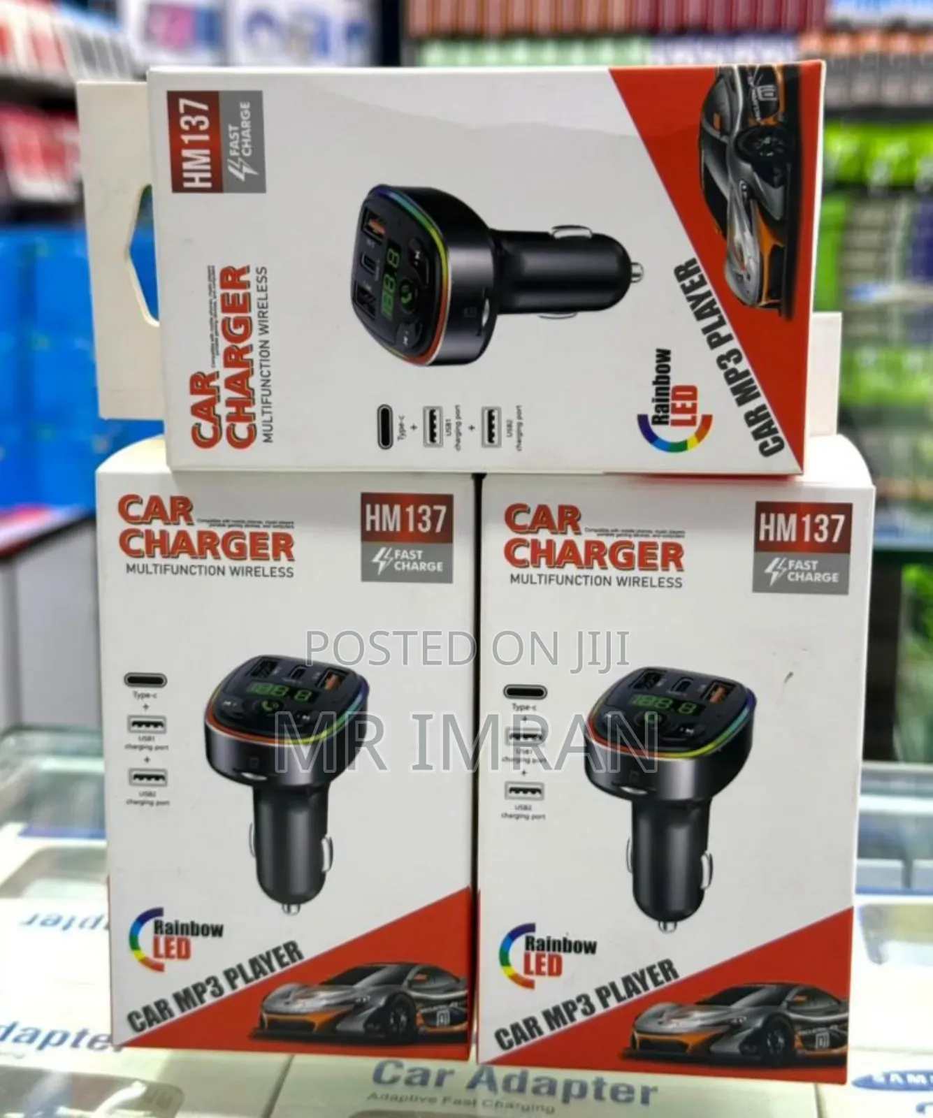 Multifunction Wireless Car Charger and Mp3 Player.