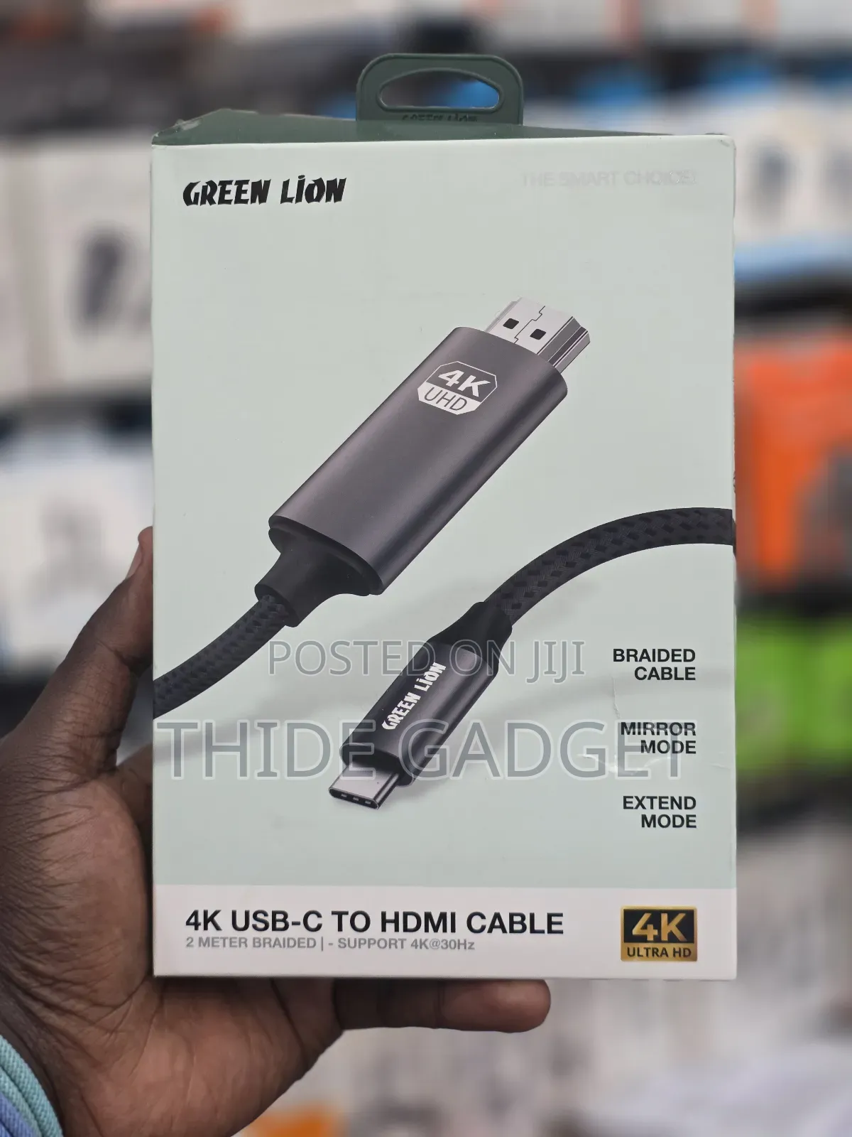 Original 4k Usb-c To Hdmi Cable / Braided Cable /Mirroring Cable 2mtrs