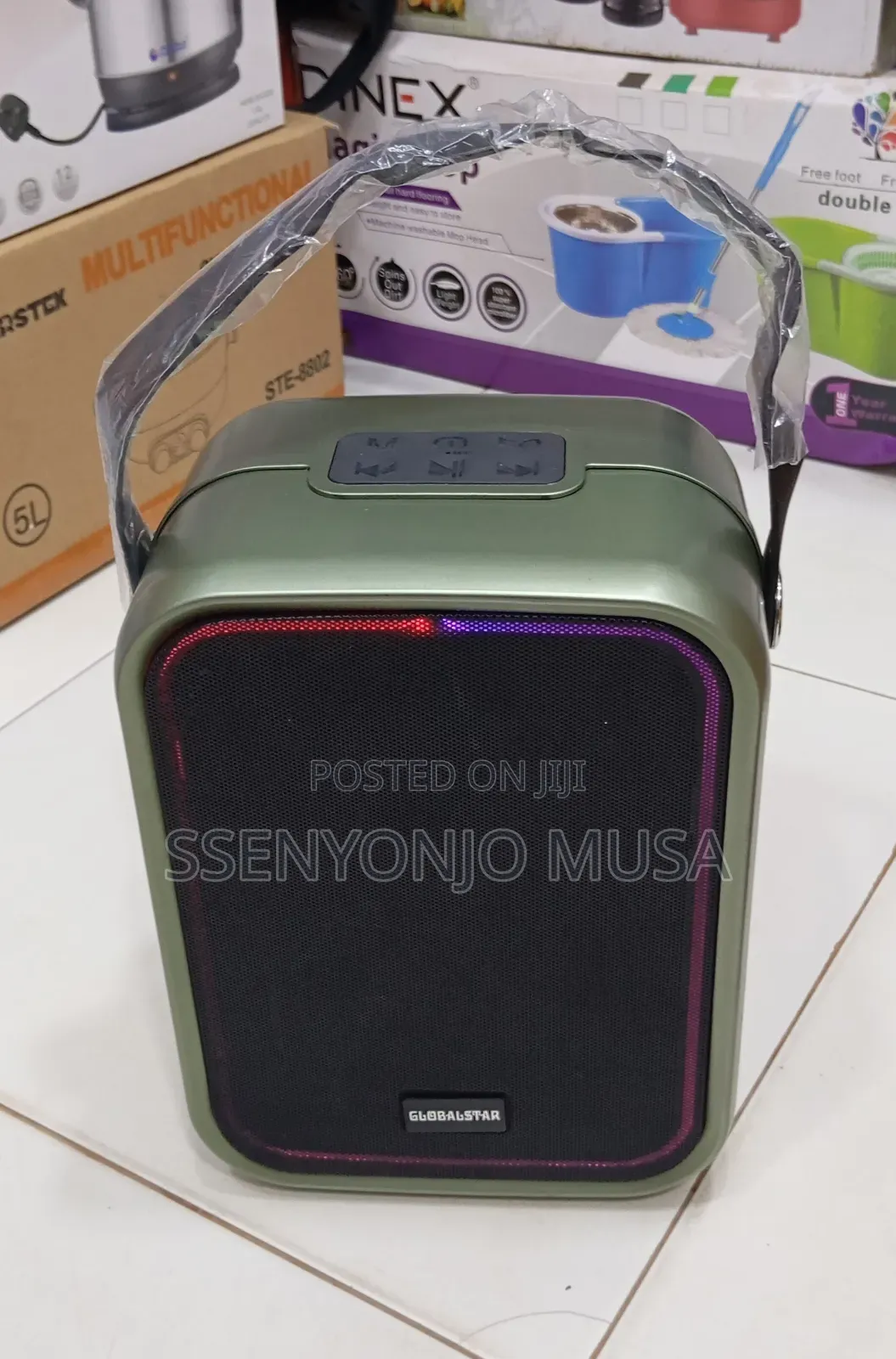 Globalstar 80w Portable Speaker System With Subwoofer 3000mah Battery