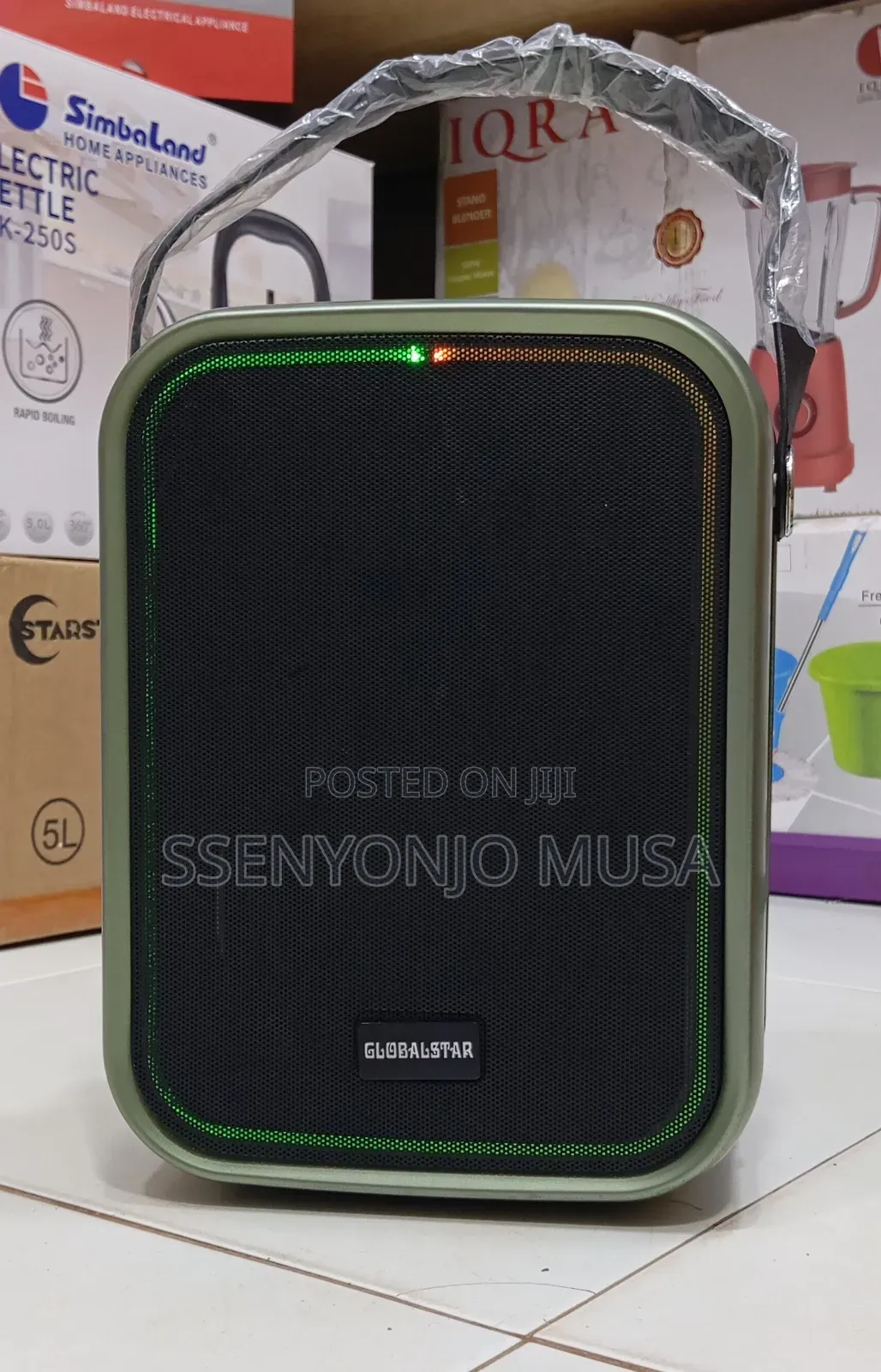 Globalstar 80w Portable Speaker System With Subwoofer 3000mah Battery