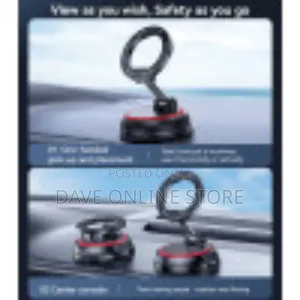 C219 360 Rotation and Folding Zinc Alloy Suction Cup Car Phone Holder