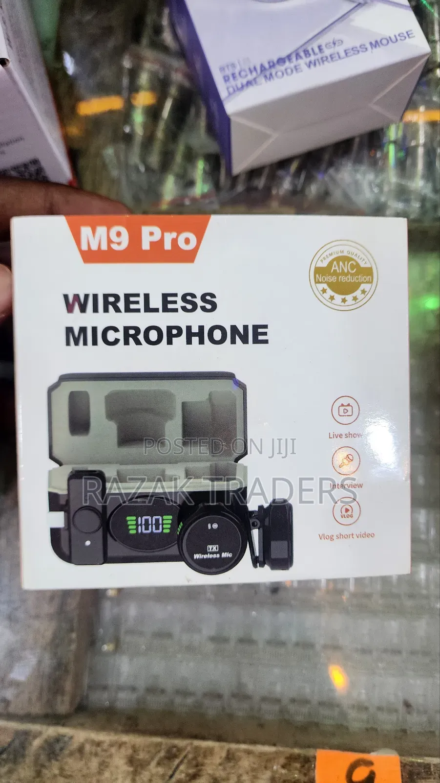 2pcs Wireless Lavalier Magnetic 2.4ghz Noise Canceling Type C Clip
