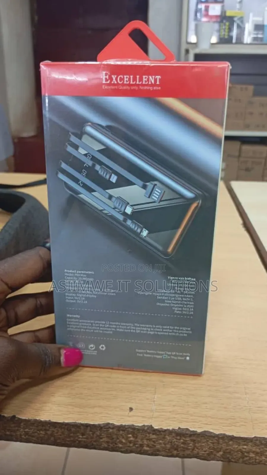 Excellent P68 20,000mah Golden Spark Power Bank.