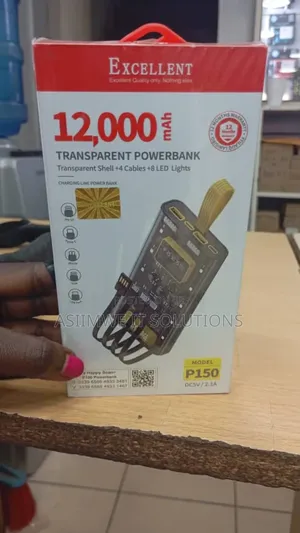 Excellent P150 Transparent Power Bank.