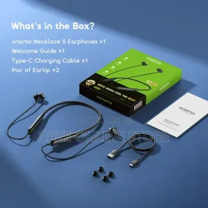 Oraimo Necklace 5 30db Noise Cancellation Call Vibration Earphones