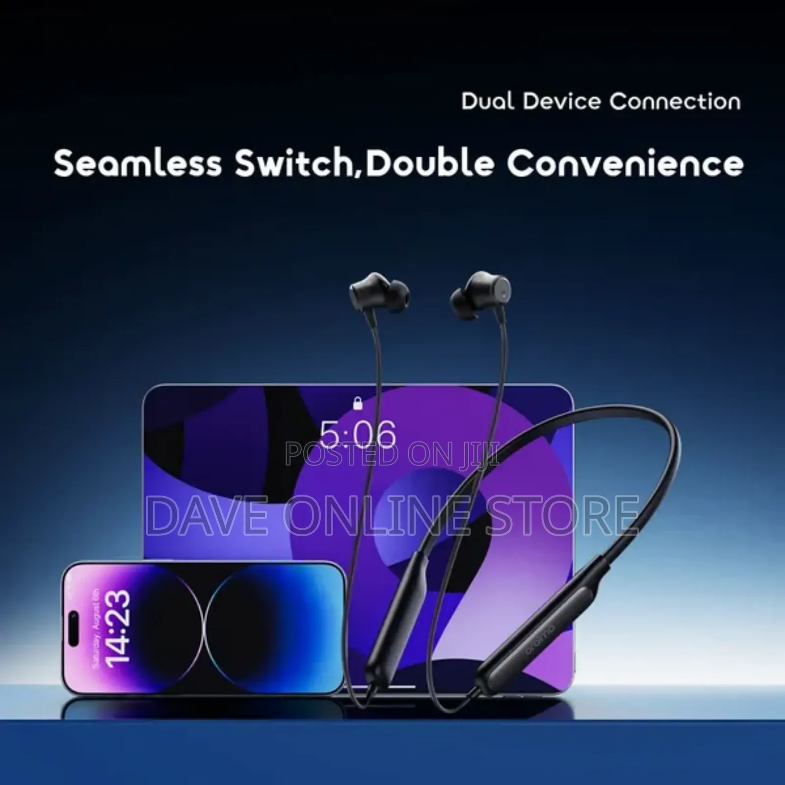 Oraimo Necklace 5 30db Noise Cancellation Call Vibration Earphones