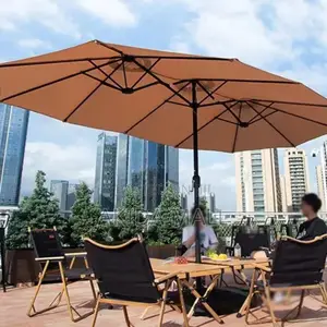 5mtrs Large Phi-Villa Triple Sides Parasol Umbrella