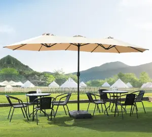 5mtrs Large Phi-Villa Triple Sides Parasol Umbrella