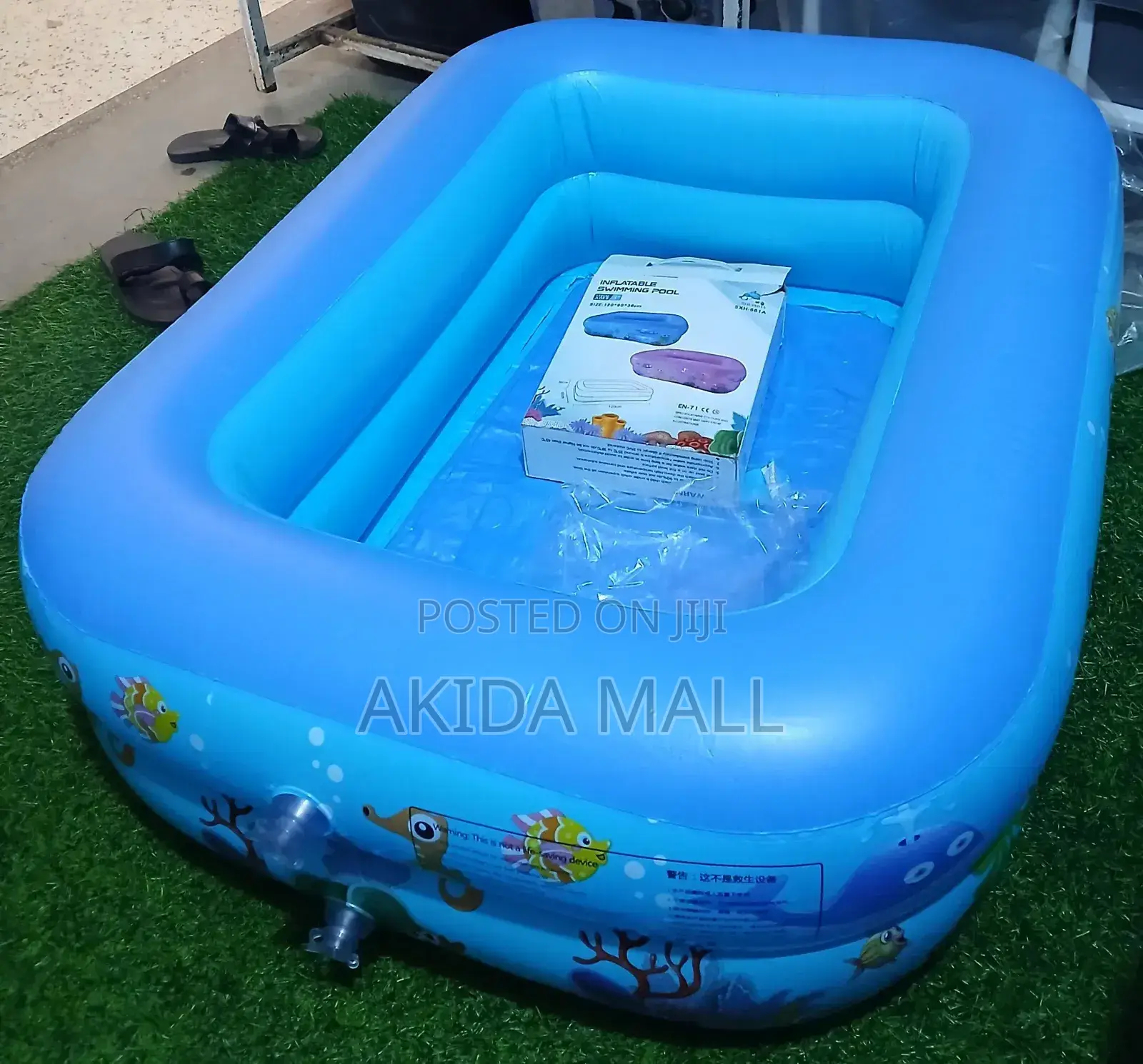 Intex Double Ring Kids Inflatable Swimming Pool With Free Pump