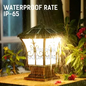 Waterproof Garden Gate Pillar Solar Powered Lights