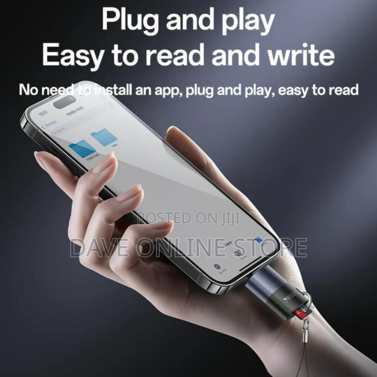 Yesido Gs38 Lightning to Tf Card Reader for iPhone iPad