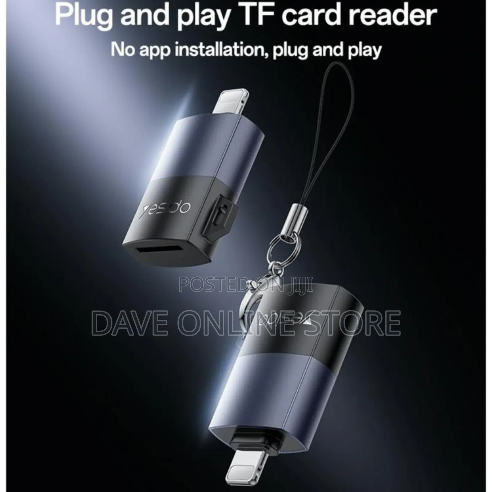 Yesido Gs38 Lightning to Tf Card Reader for iPhone iPad
