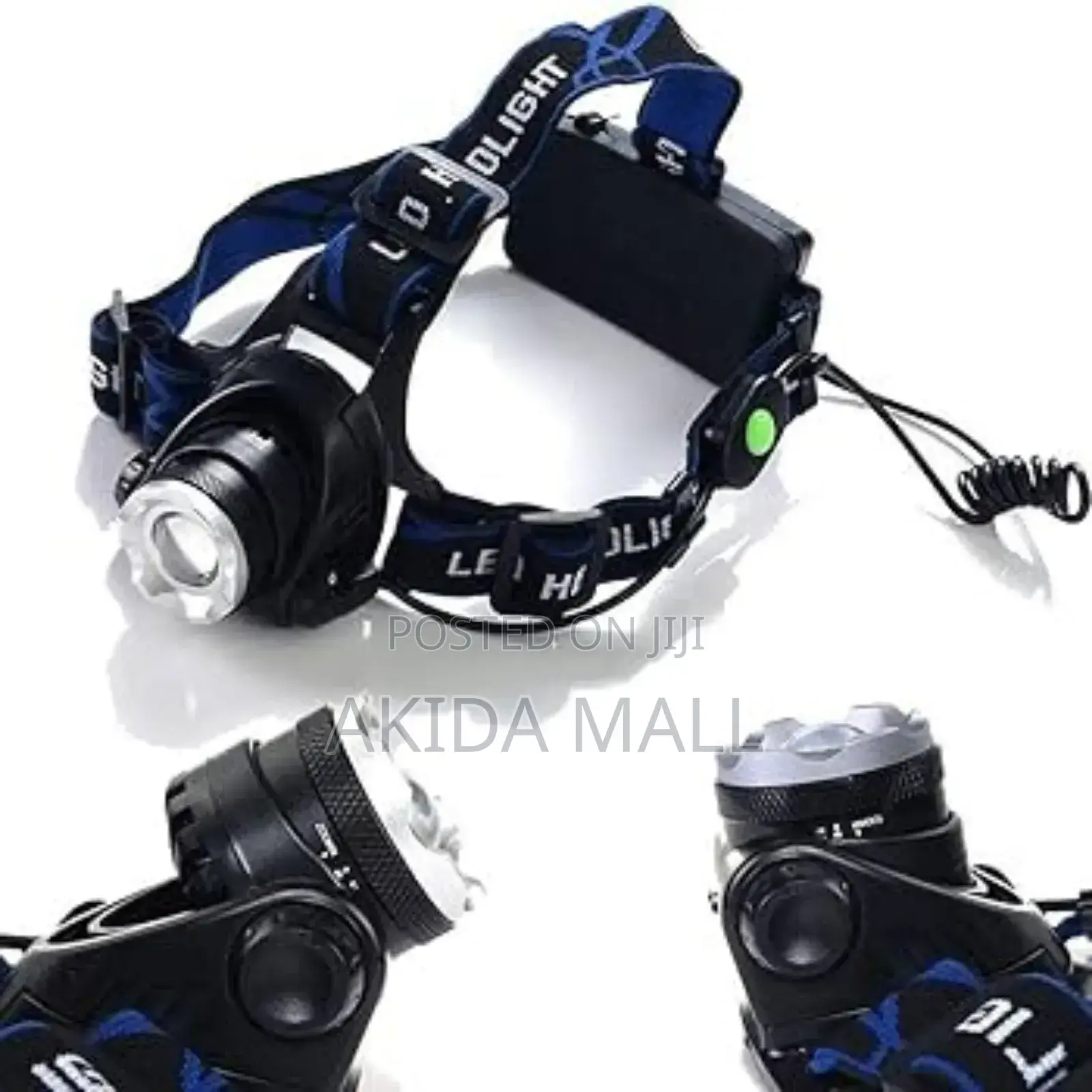 3modes Multifunctional Rechargeable Headlamp WTH Adjustable Headband