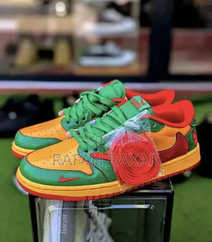 Original Nike Air Jordan 1 Low X Lil Yachty Concrete Boys Lucky Green
