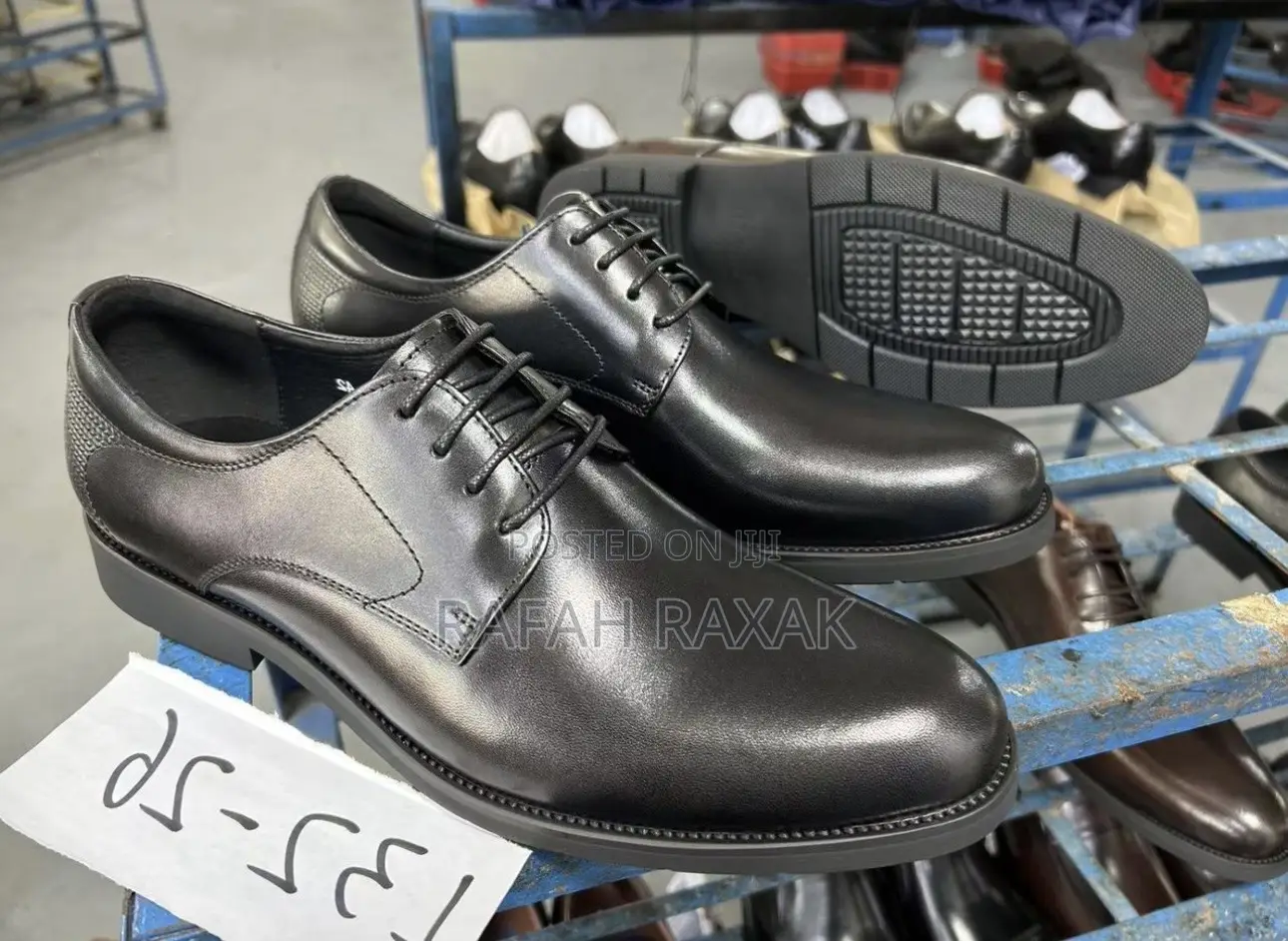 Men’S Black Franco Banetti Gentle Office Leather Shoes