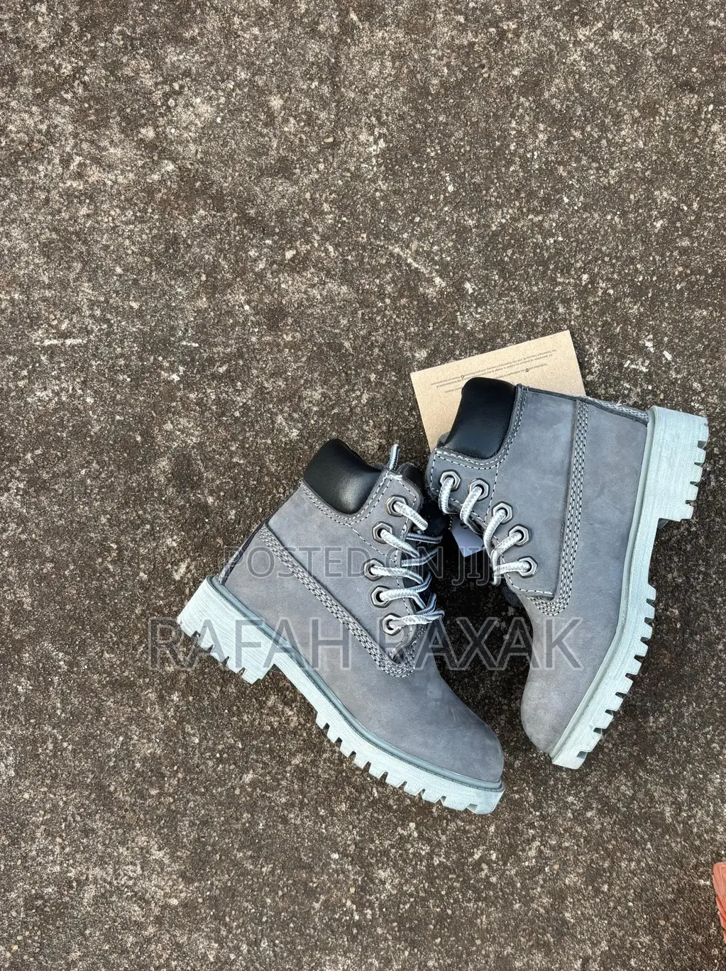 New Classic Kid’S Gray Timberland 6 Inch Boots