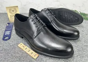 Original Black Franco Banetti Formal Leather Shoes