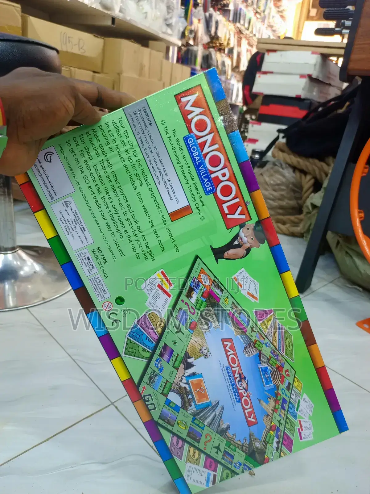 Monopoly Global Village Edition.