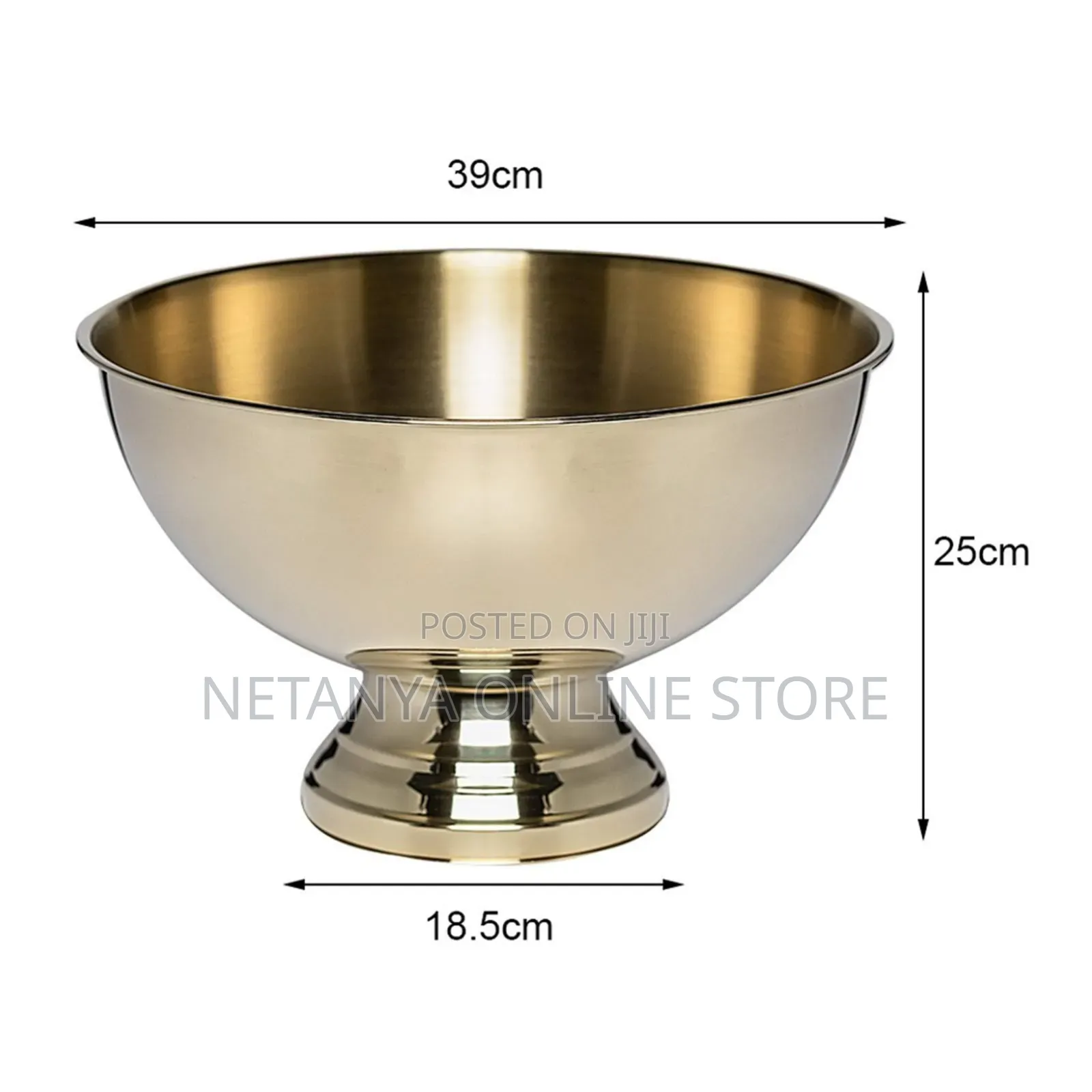 Large Stainless Steel Round Ice Bucket